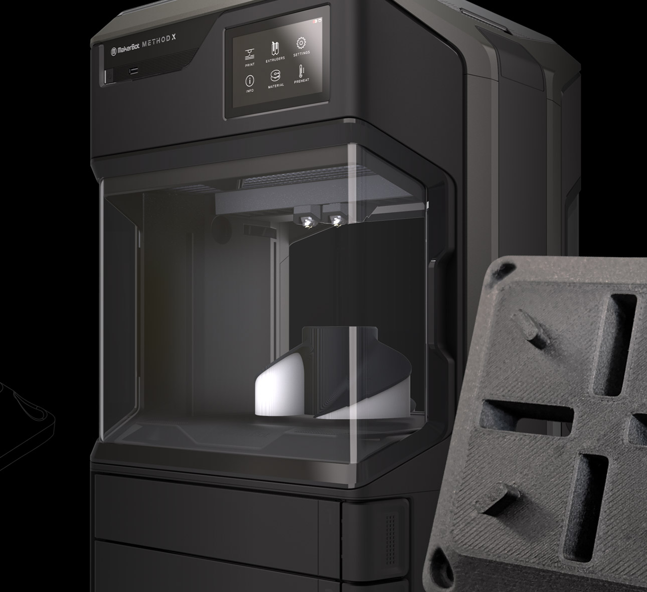 Estresante zorro Vergonzoso Makerbot Method Carbon Fiber Edition impresora 3D - Mastertec 3D